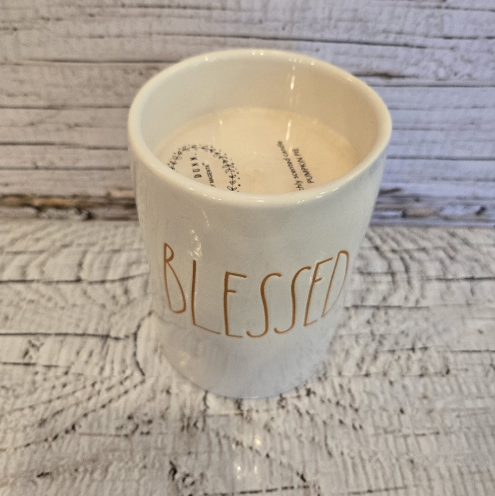Rae Dunn "Blessed" Pumpkin Pie Scented Candle